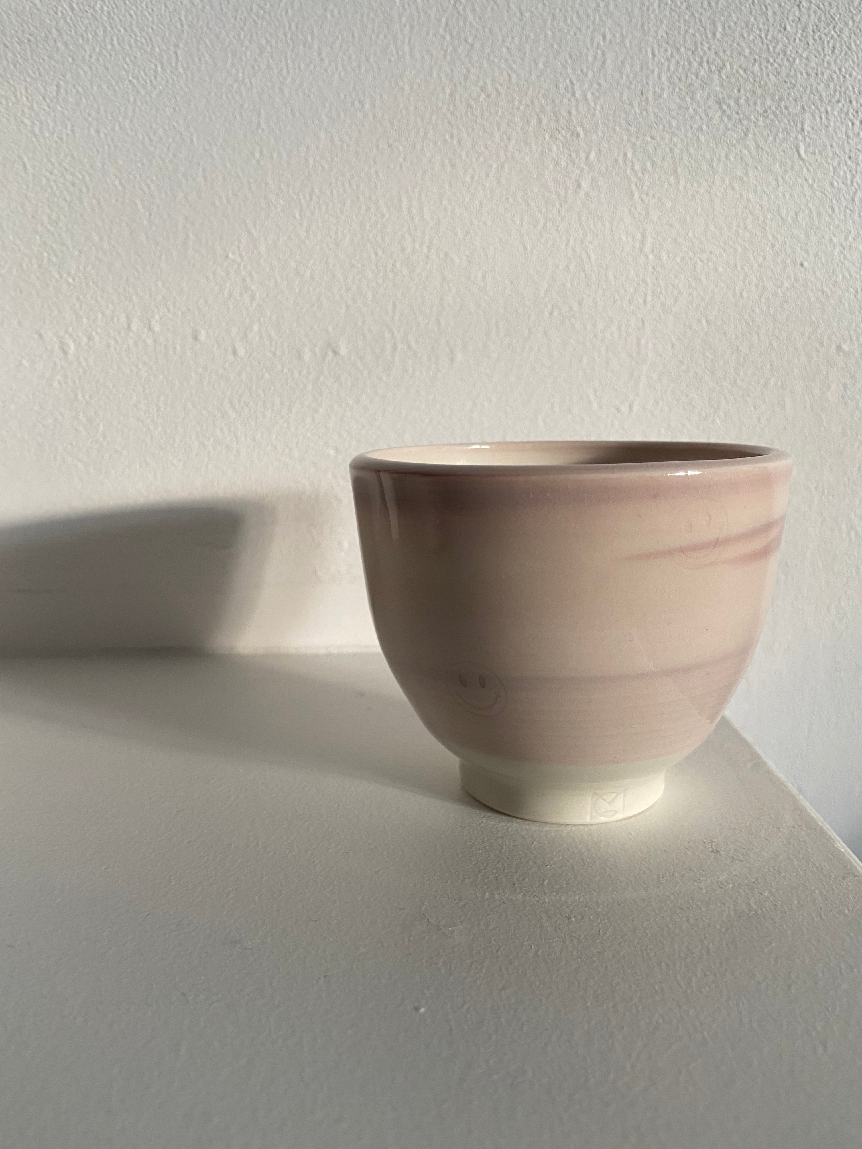 Blush sabal cup - subtle smiley