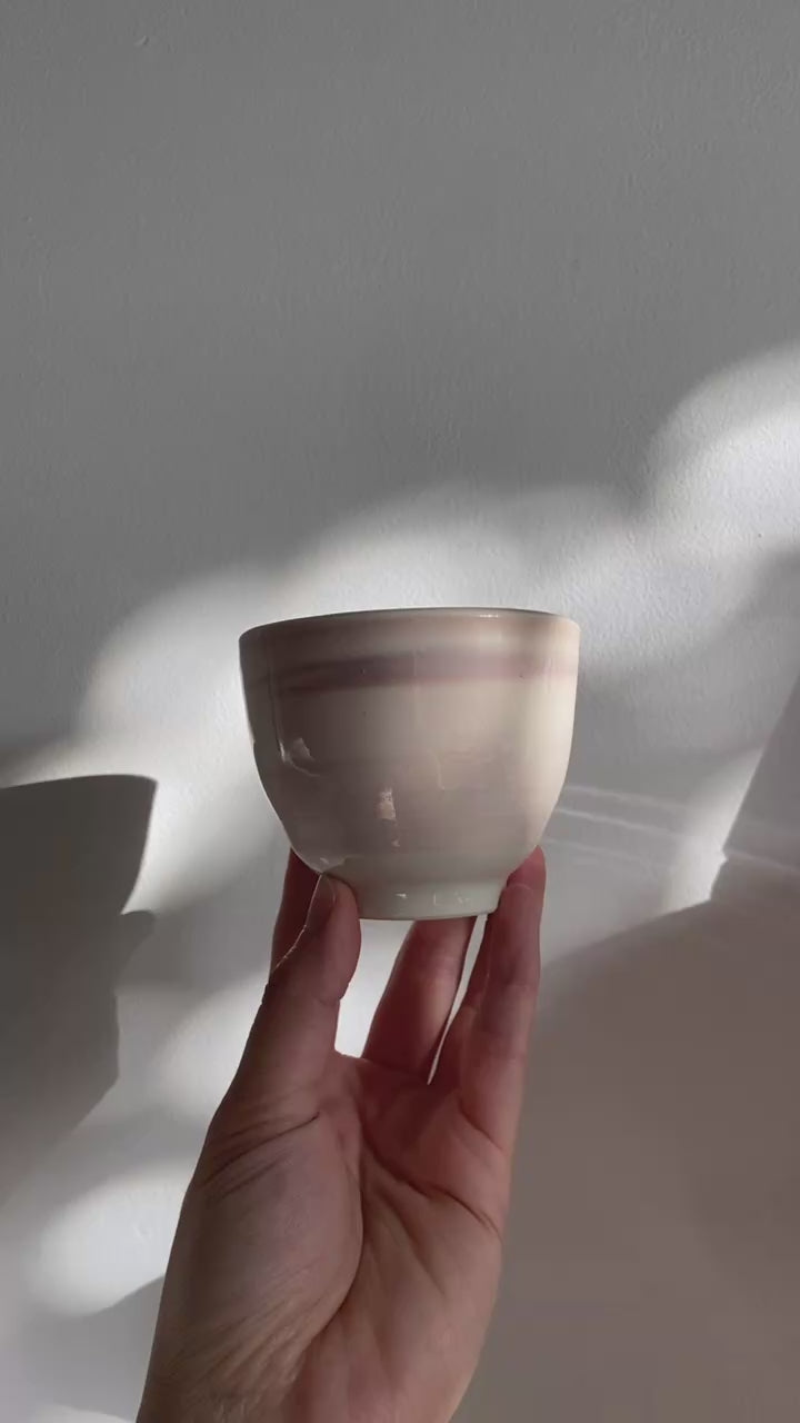 Blush sabal cup - subtle smiley